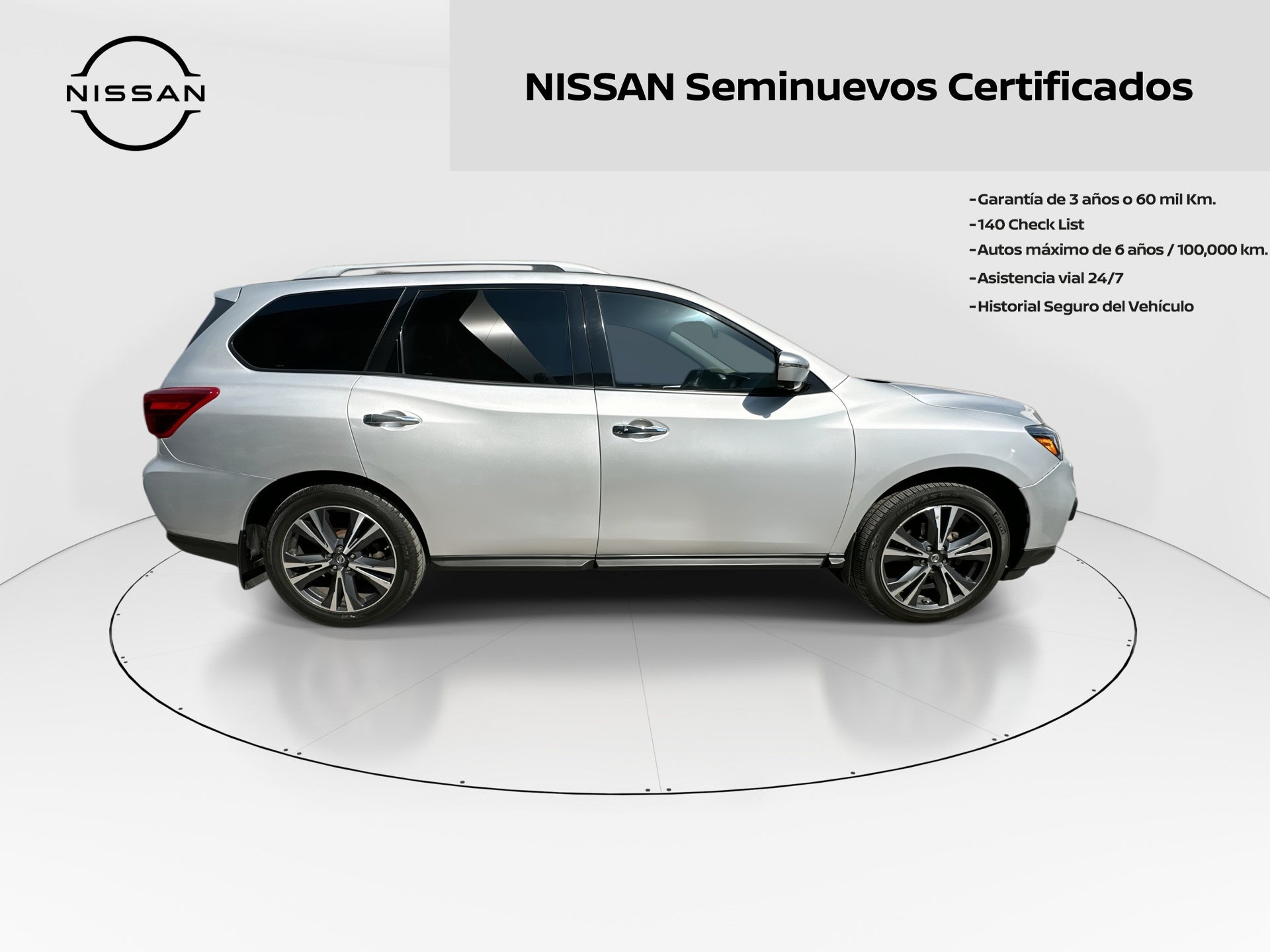2018 Nissan PATHFINDER 5 PTS EXCLUSIVE CVT PIEL QCP DVD GPS RA-20