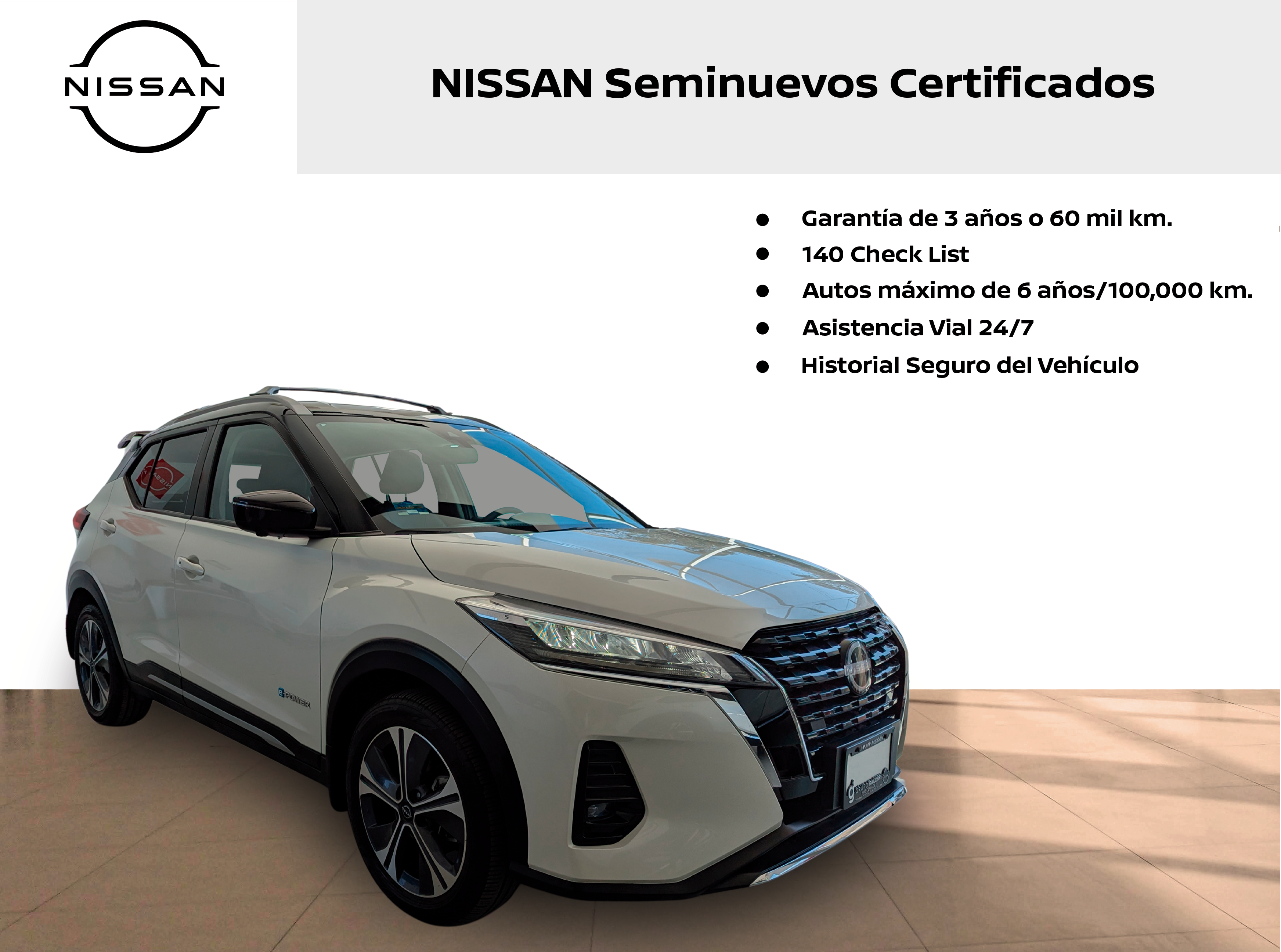 2023 Nissan KICKS 5 PTS E-POWER PLATINUM ELECTA PIEL ADAS RA-17